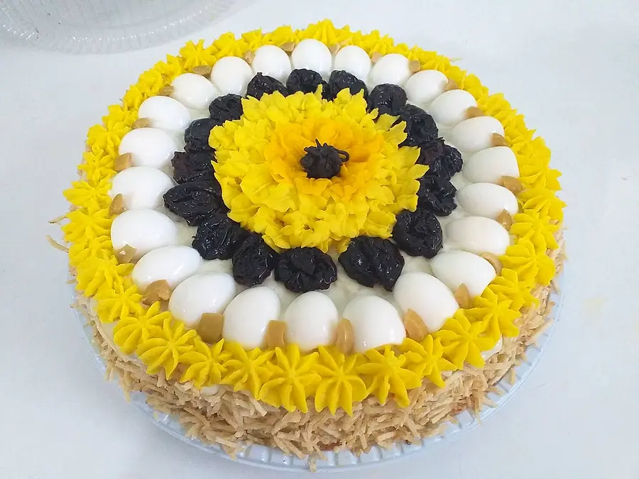 Bolo salgado decorado à mão pela Andréa (nº 7)