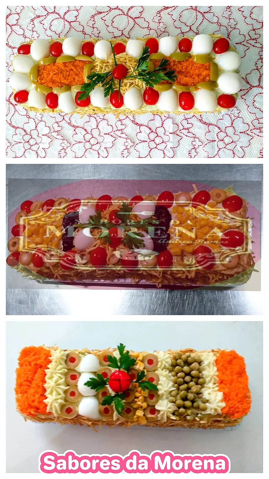 Bolo salgado decorado à mão pela Andréa (nº 29)