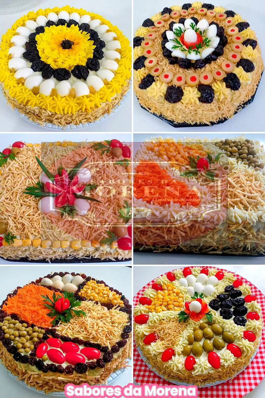 Bolo salgado decorado à mão pela Andréa (nº 85)